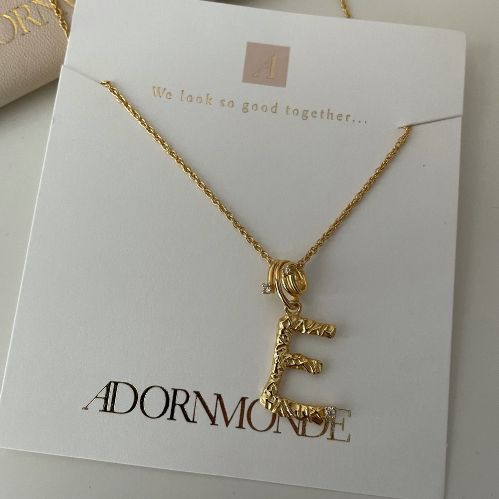 Adornmonde Alphabet Necklace